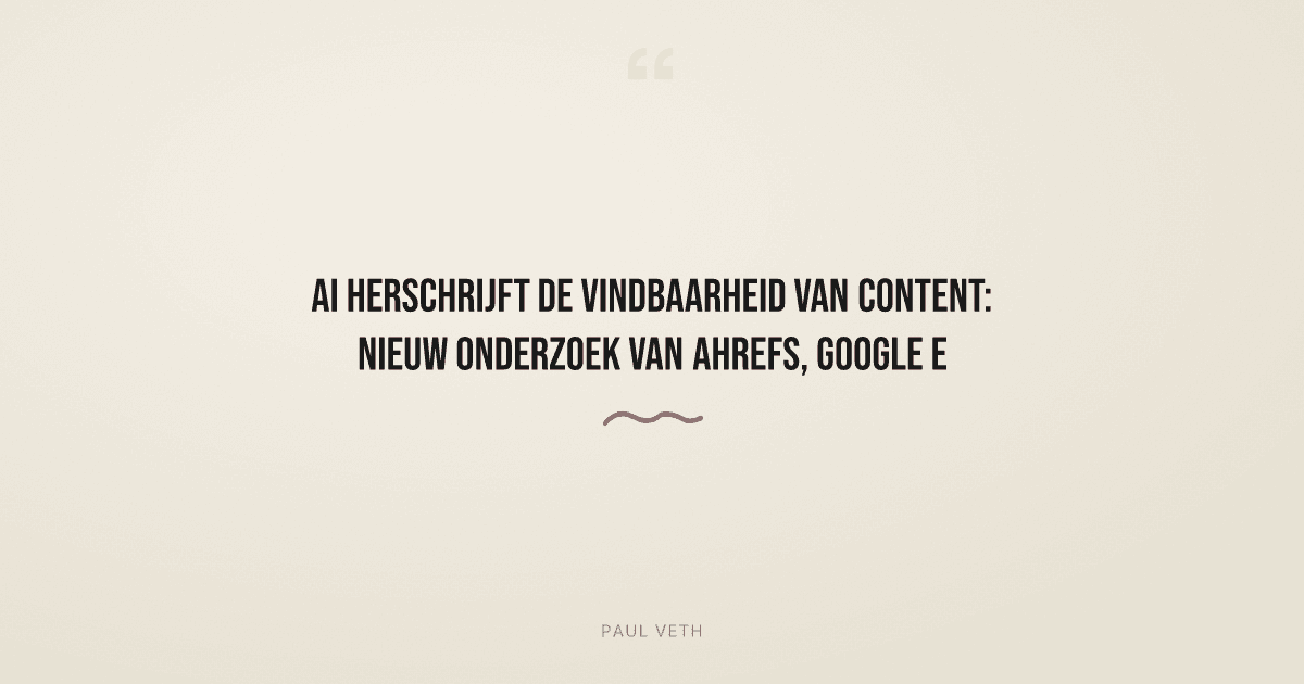 Onderzoek toont aan hoe AI de vindbaarheid van content herschrijft: wat dit betekent