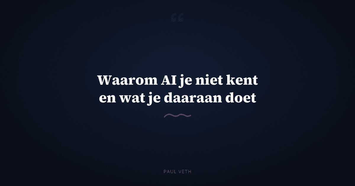 Waarom fragmentatie je online onzichtbaar maakt voor AI