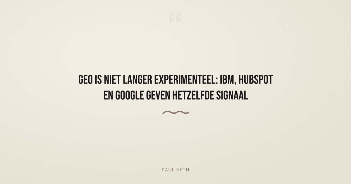 Nieuw onderzoek: GEO is nu een officiële bedrijfsfunctie