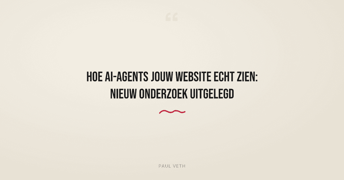 Nieuw onderzoek: zo lezen AI-agents jouw website