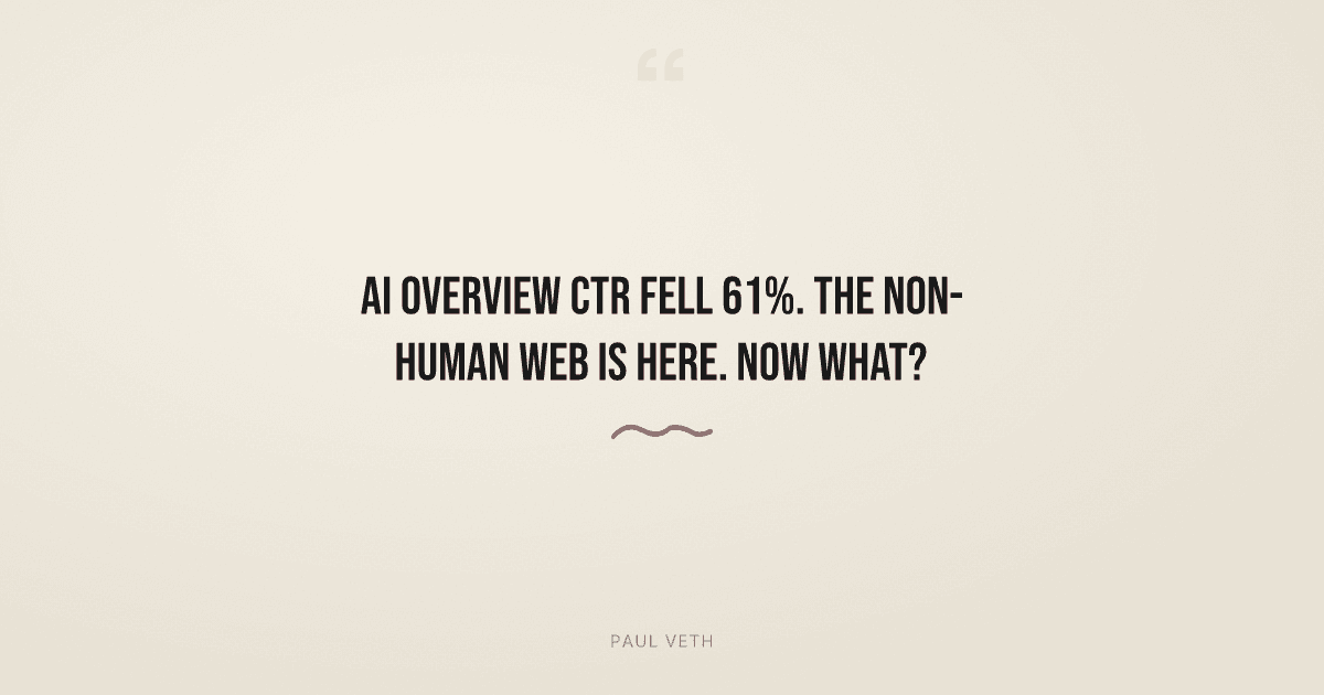 How AI Is Rebuilding the Web Without You in the Room