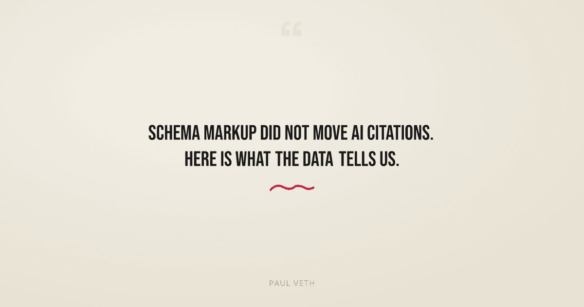 Schema Markup and AI Citations: What the Data Actually Shows