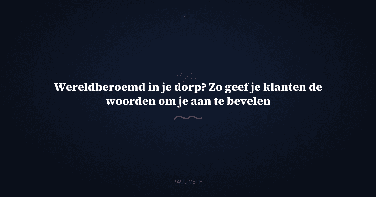 Hoe maak je van jouw werkwijze een framework dat klanten doorgeven?