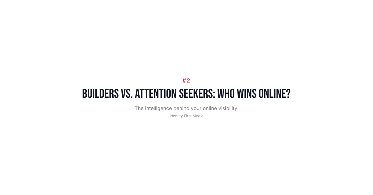 Why Builders Lose to Attention Seekers Online
