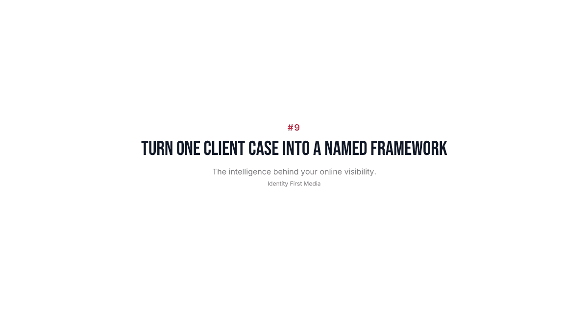 Concept Carve: Turn Your Best Case Into a Method