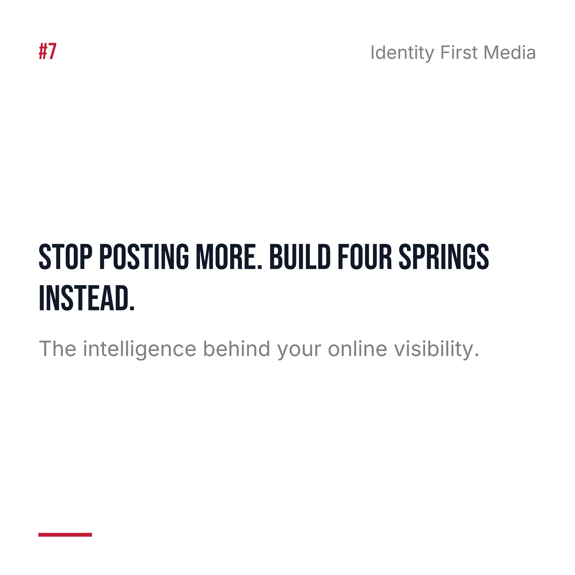The Four Springs: A Content Framework That Sticks
