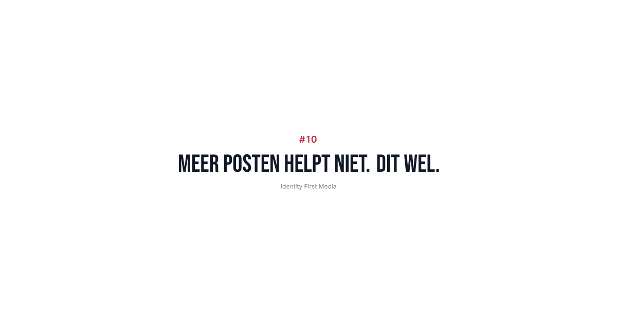 Waarom meer content posten je volgersaantal niet laat groeien